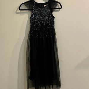 Cat & Jack black sequin/tule party dress! Girls size S (6/6x)